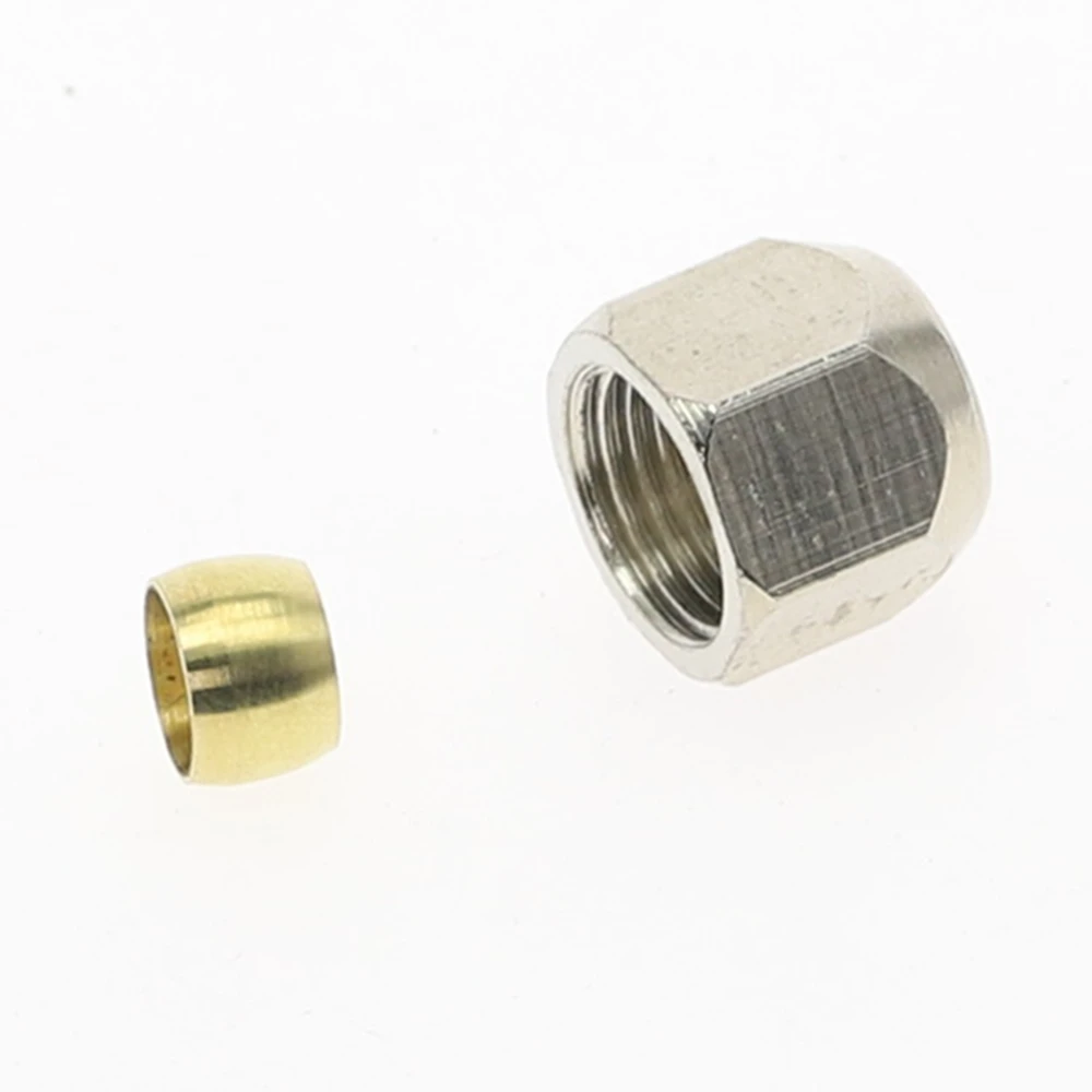 1 stücke 4 6 8 10 12mm Rohr OD 4way Messing öl Kompression Rohr Rohr Armaturen Anschluss