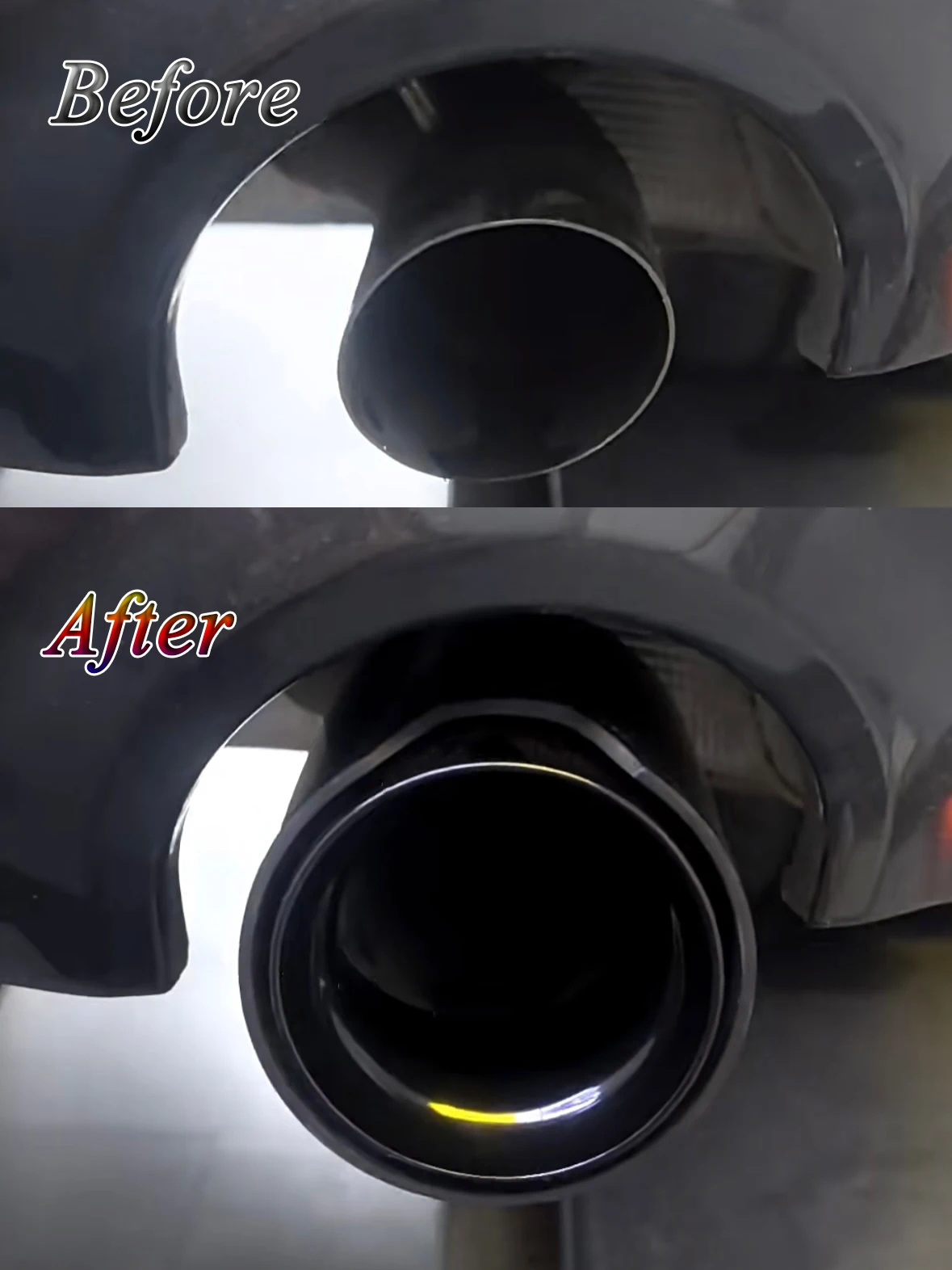 1 Stück Auspuffendrohr, Hochwertige Geschmiedete Glänzende Kohlefaser, Goldfarbenes Rohr für F87 F80 F82 F83 Endrohr Schalldämpfer Modifikation Auto – Detail 8