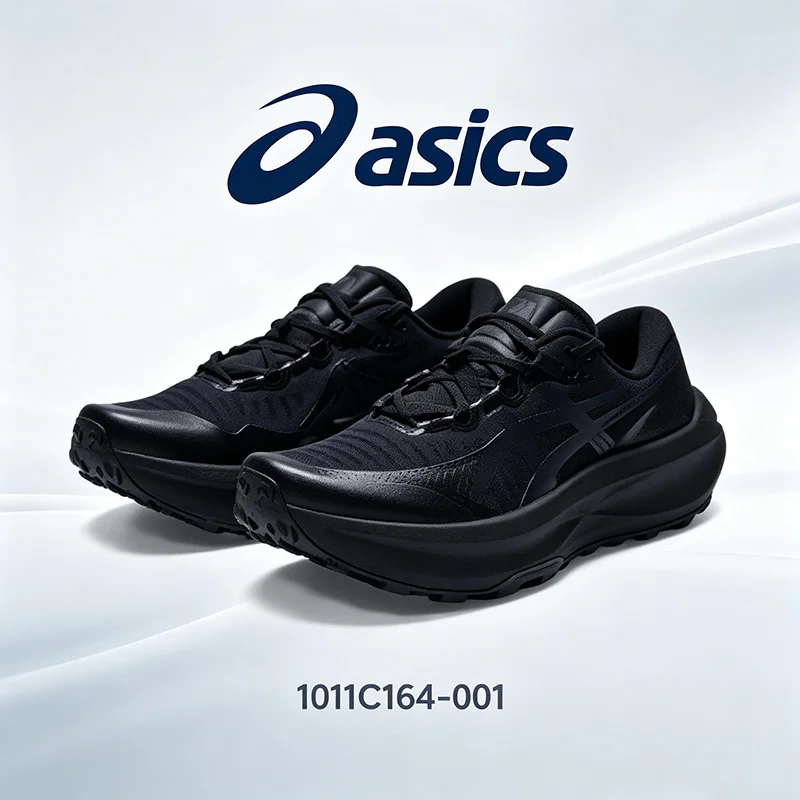 Asics Men's Official Authentic Sports Shoes - Autumn Style - Black Warrior Casual Running Shoes 1011C164-001