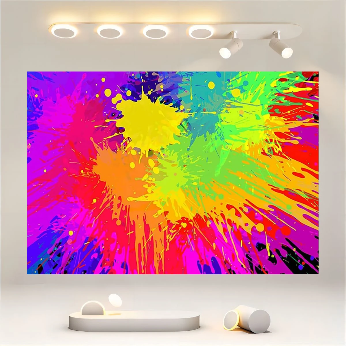 Colorful graffiti background abstract paint splashing background photography hip-hop theme birthday party decorative art props