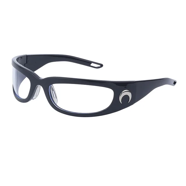 2026 New Moon Rectangular Sunglasses Women Man Vintage Outdoor Cycling Sports Hip Hop Punk Sun Glasses Y2k Glasses Goggles