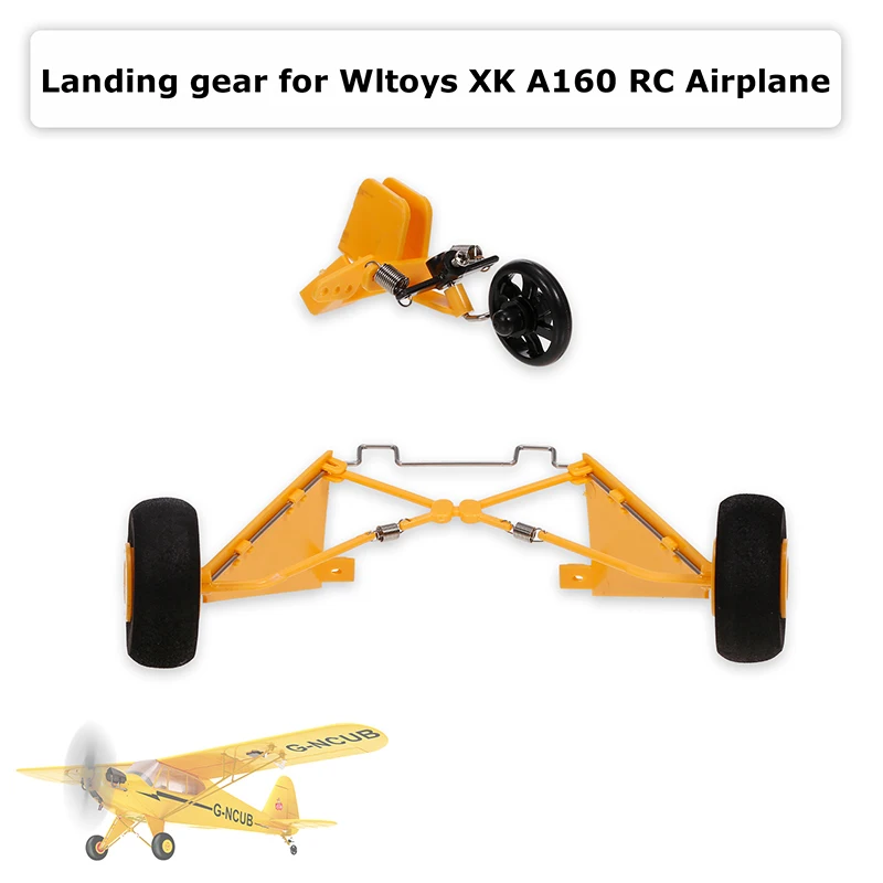 Original Wltoys XK A160 RC airplane parts battery compartment cover propellers pinner front rear landing gear wing strut fuselag