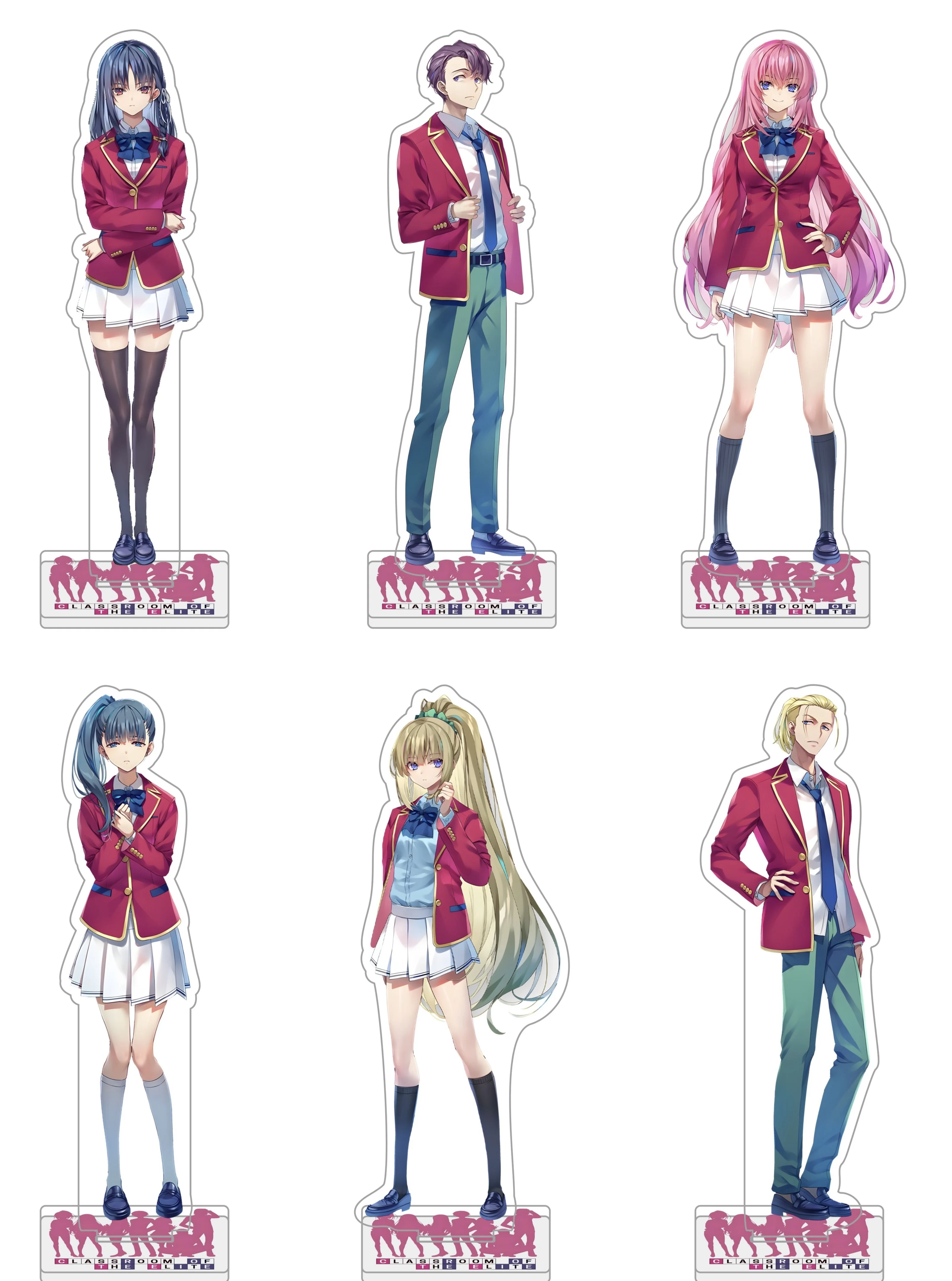 Nuevo Soporte Acrílico de 15CM del Anime Classroom of the Elite - Horikita Suzune y Karuizawa Kei | | Juguetes decorativos de escritorio, regalos