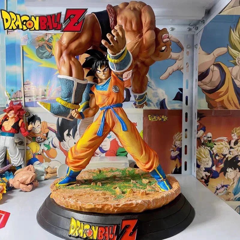 

43cm Dragon Ball Large Figure Goku Lifts Nappa Gk Pvc Action Figurine Collection Statue Model Toys Kids Halloween Gift Decor