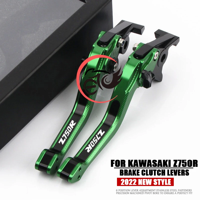

2022 new style For KAWASAKI Z750R Motorcycle Adjustable Clutch Aluminum Brake Clutch Levers Z750 R Z 750R 2011 2012