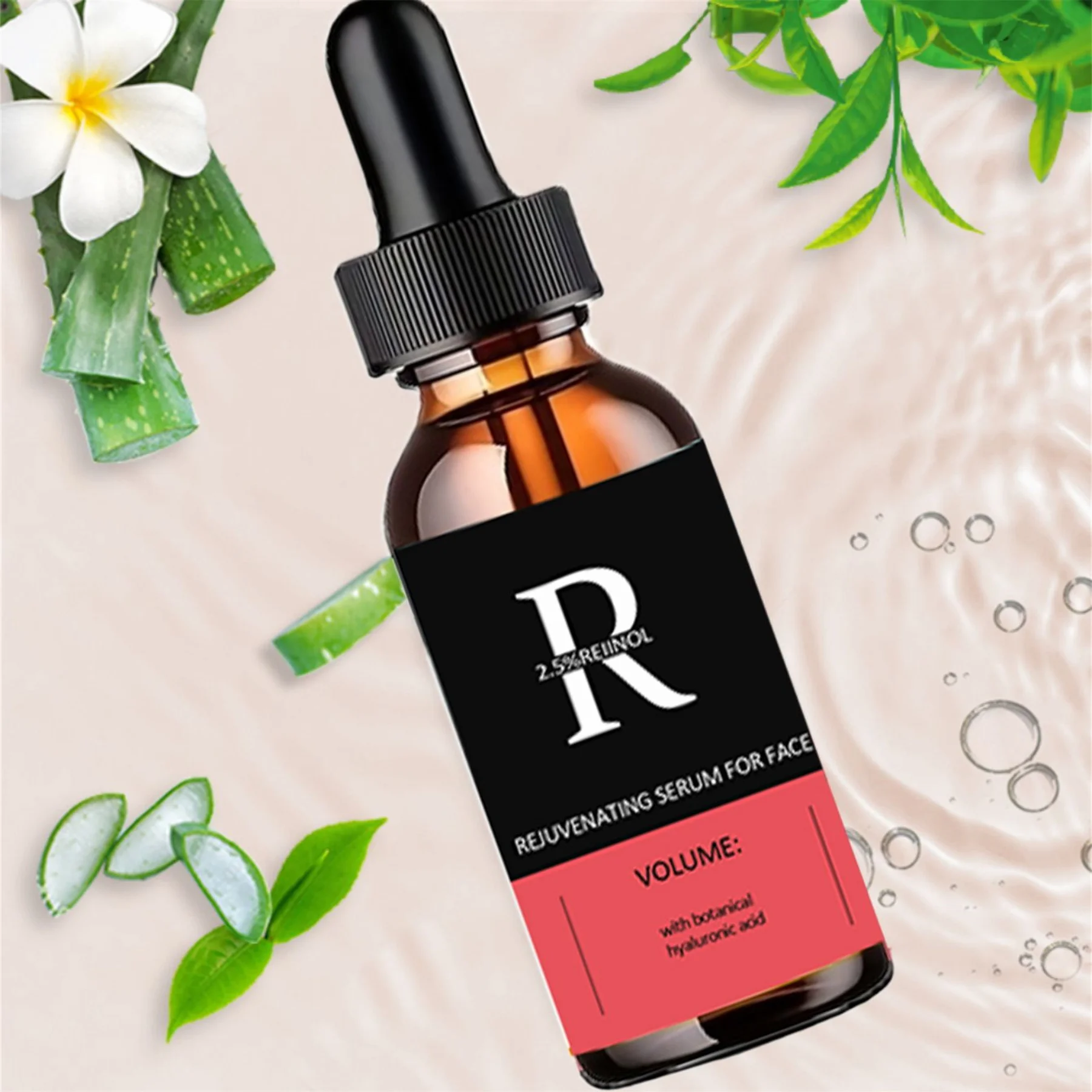 Retinol Facial Serum Organic Whitening Anti-Aging Wrinkle Essence Face Skin Care Vitamin Hyaluronic Acid Moisturizing