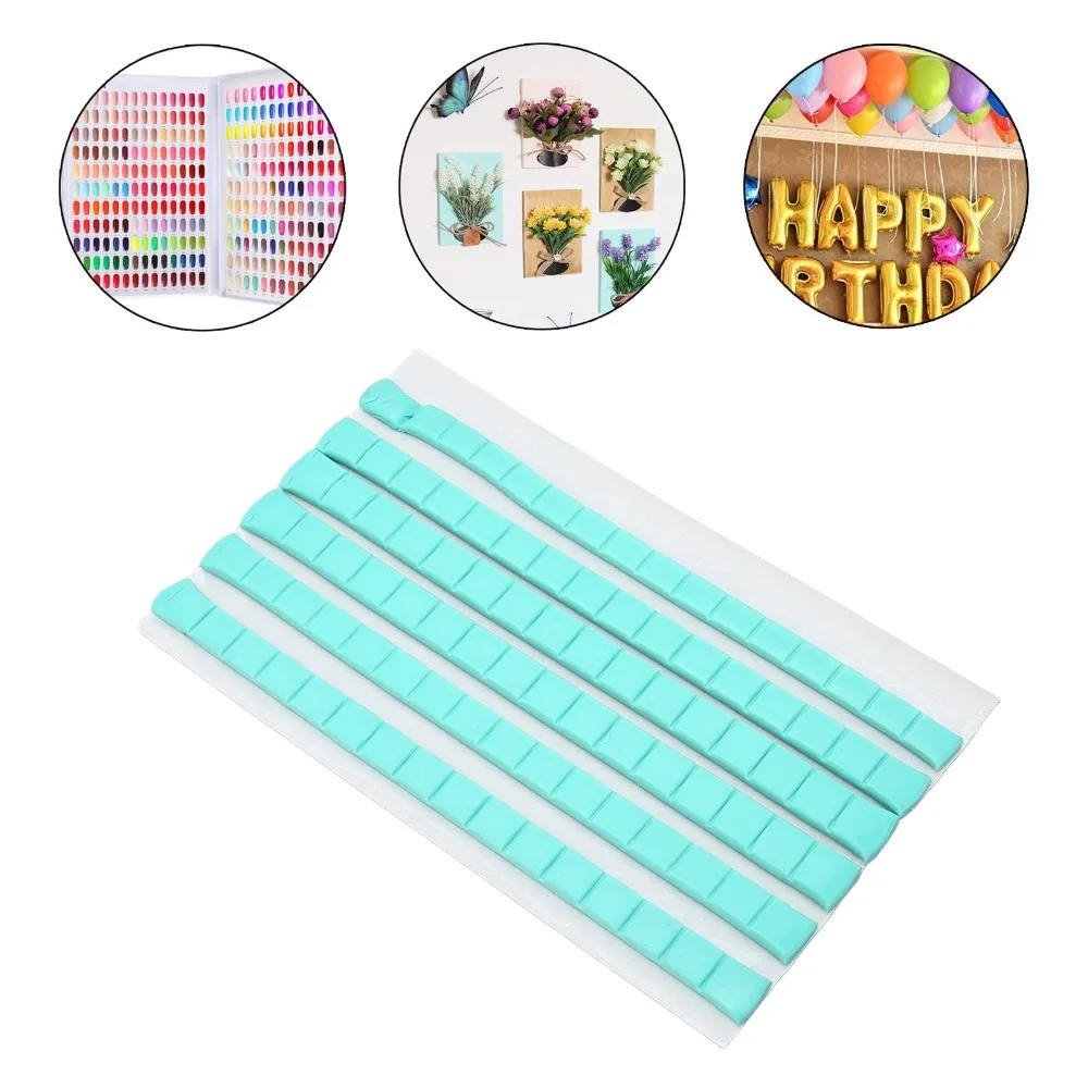 96 pieces per pack Green Nail Art Glue Clay Reusable feature Multipurpose use Nail Piece Fixing Clay Non-marking And removable