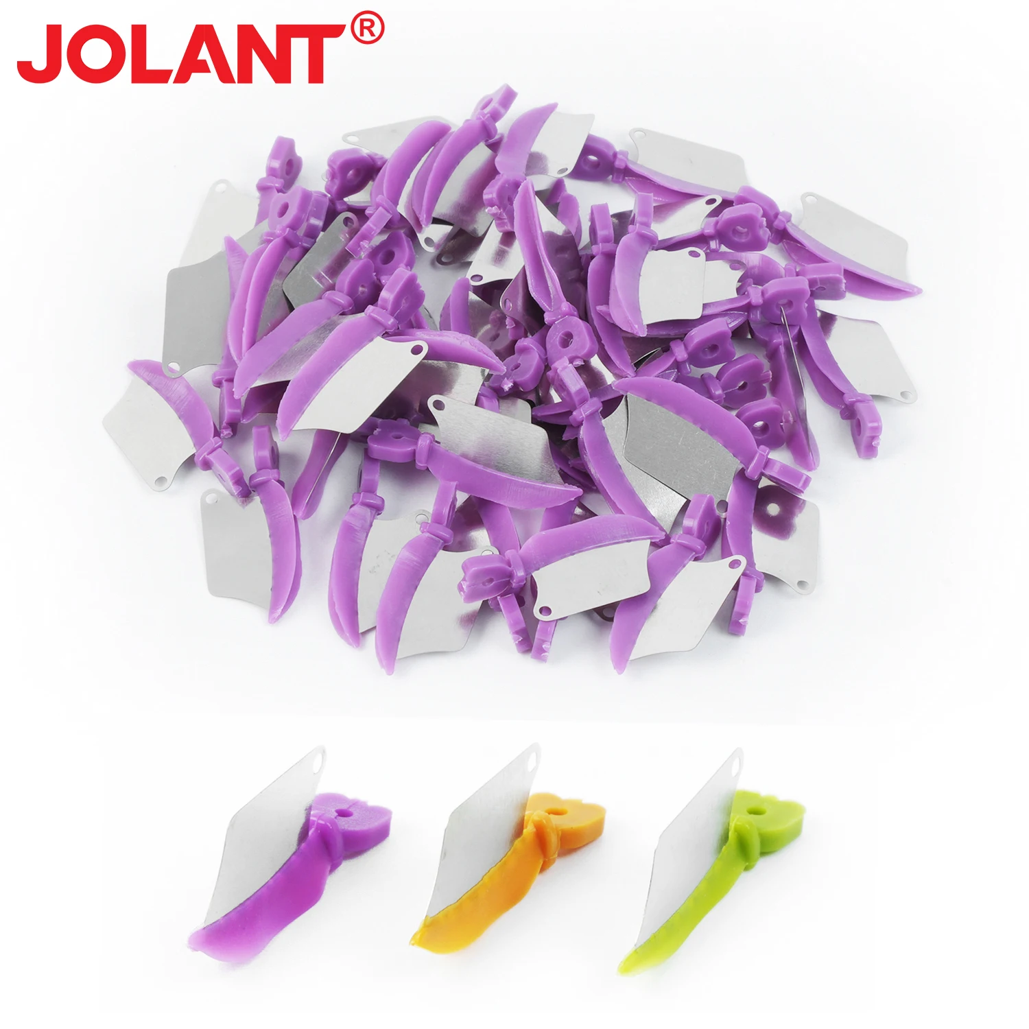 

JOLANT Dental Wedge Knife Prime Teeth Interproximal Plastic Wedges Knife with Dental Stainless Steel Matrix Dental Material Tool