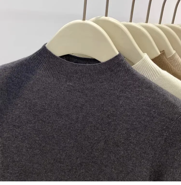 Autumn Winter Turtleneck Sweater Women 2026 Solid Slim Pullover Warm Casual Jumpers Korean Fashion Knitwear Base Layer Tops