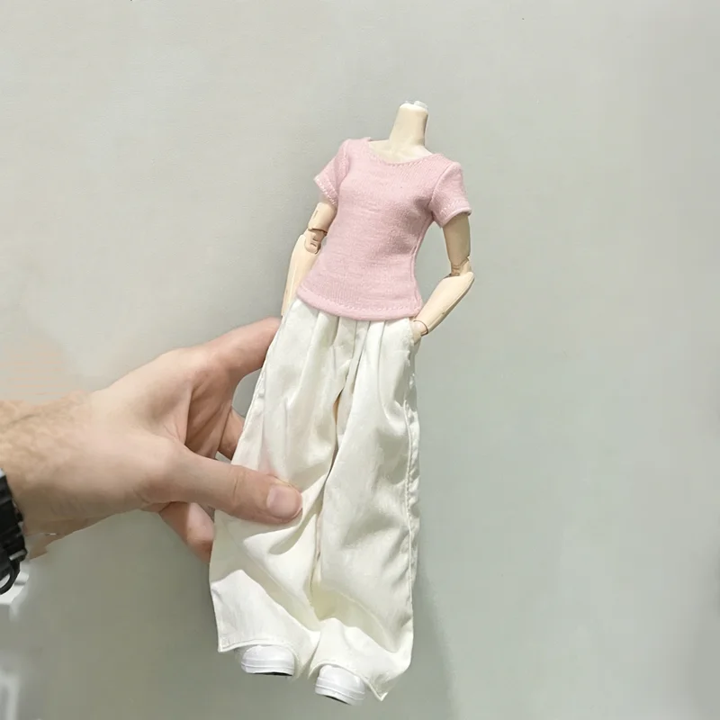 Kurzarm-T-Shirt für Blythe-Puppenkleidung, Outfit-Zubehör für OB22 OB24 Puppenzubehör