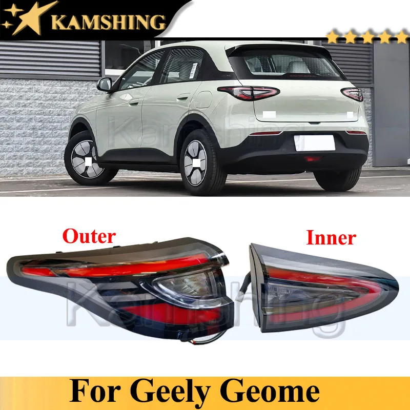 

Kamshing 1 Piece Rear Bumper Tail Light Tail Lamp For Geely GEOME Taillight Taillamp Brake Light Rear Turn Light