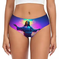 Custom Jesus Chromebook Wallpaper Brief Panties Women's Breathable Underwear