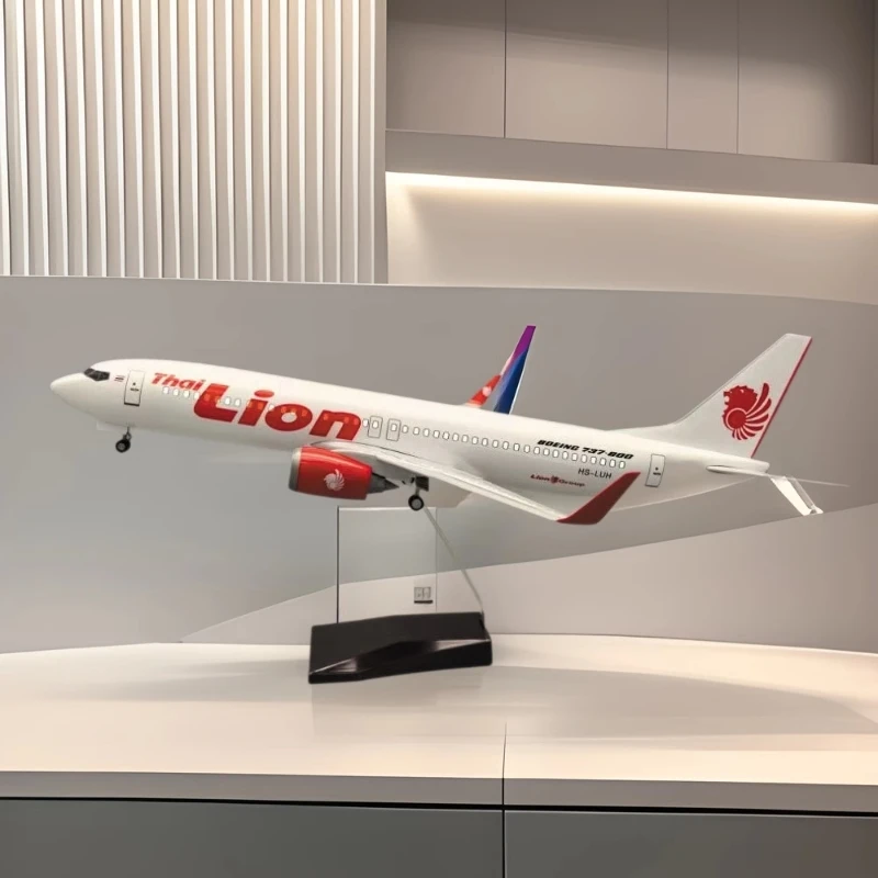 

airplane kids toys B737 Thai Lion Airways 47cm scale aircraft For Collections And Displays Collected Gift By Aviation