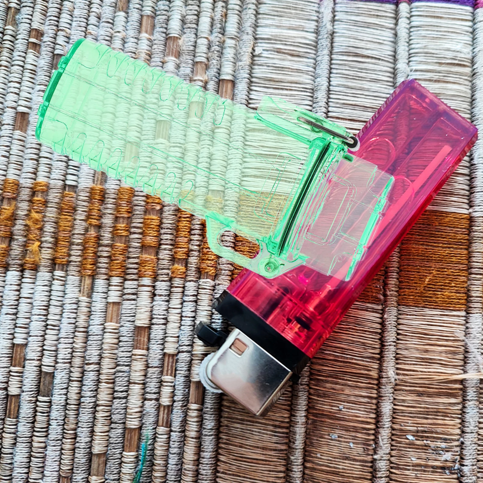 

Clear Plastic Waterproof Lighter Container Anti Moisture Protective Case Compact Storage Holder for Lighter
