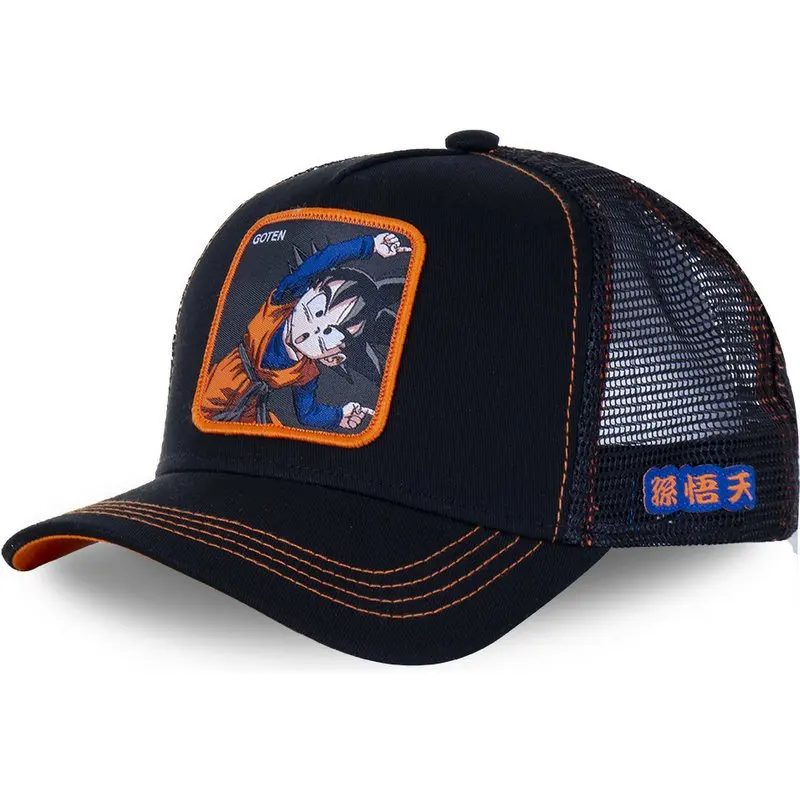 Dragon Ball Z Baseball Hat Goku Super Saiyan Cartoon Mesh Sunhat for Men and Women Anime Hats Fashion Patch Trucker Cap