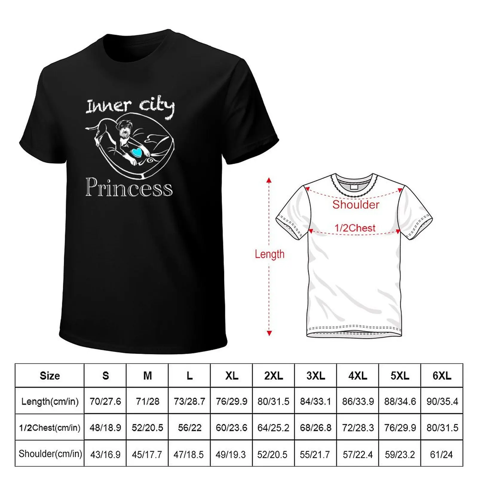 Inner City Princess - Wire Haired Pointer Dog T-Shirt quick drying vintage Men's t shirts