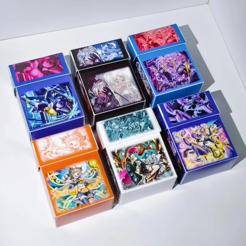 Yu-Gi-Oh! I:P Masquerena PP Caixa de Cartas com Tampa Aberta Ame No Murakumo No Mitsurugi Kewl Tune Mix Pequena Caixa de Cartas Portátil para Jogos de Tabuleiro Presente
