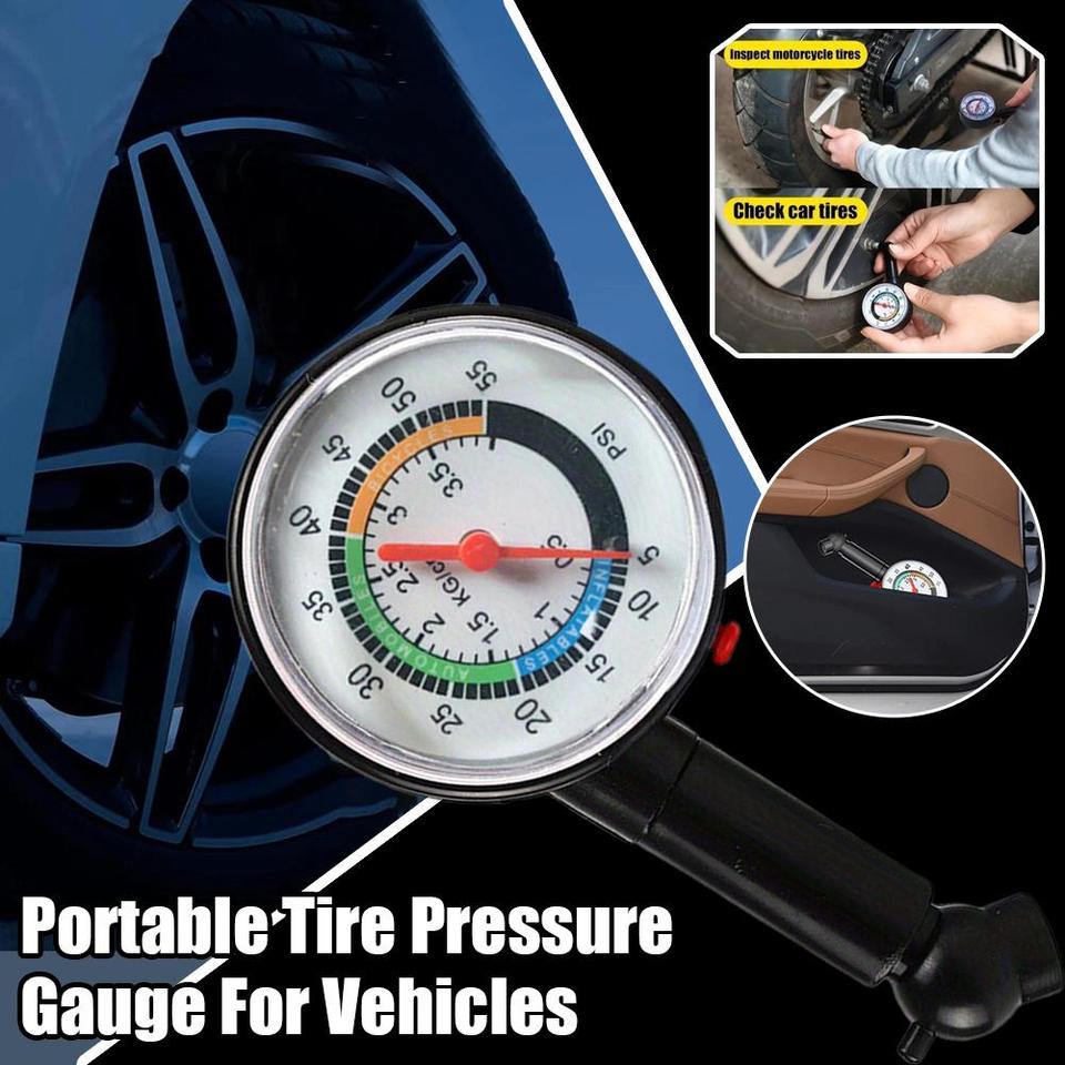  Wheel Tire Tyre Air Pressure Gauge Tester Portable Mini Auto Motor Car Truck Bike Tyre Tire Air Pressure Gauge Car-styling