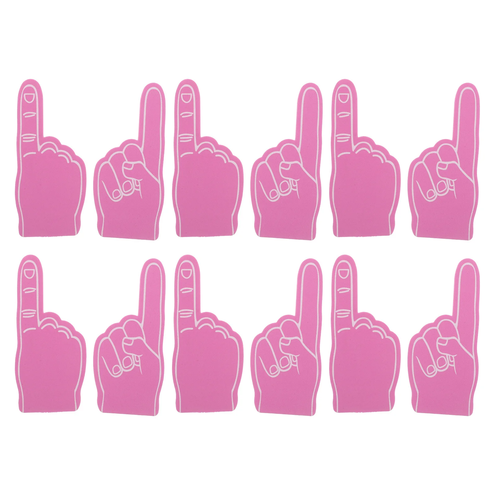 

24pcs Mini Foam Finger Lightweight Cheering Prop For Sports Events Diy Team Spirit Hand Fan Foam Fingers Party Favors