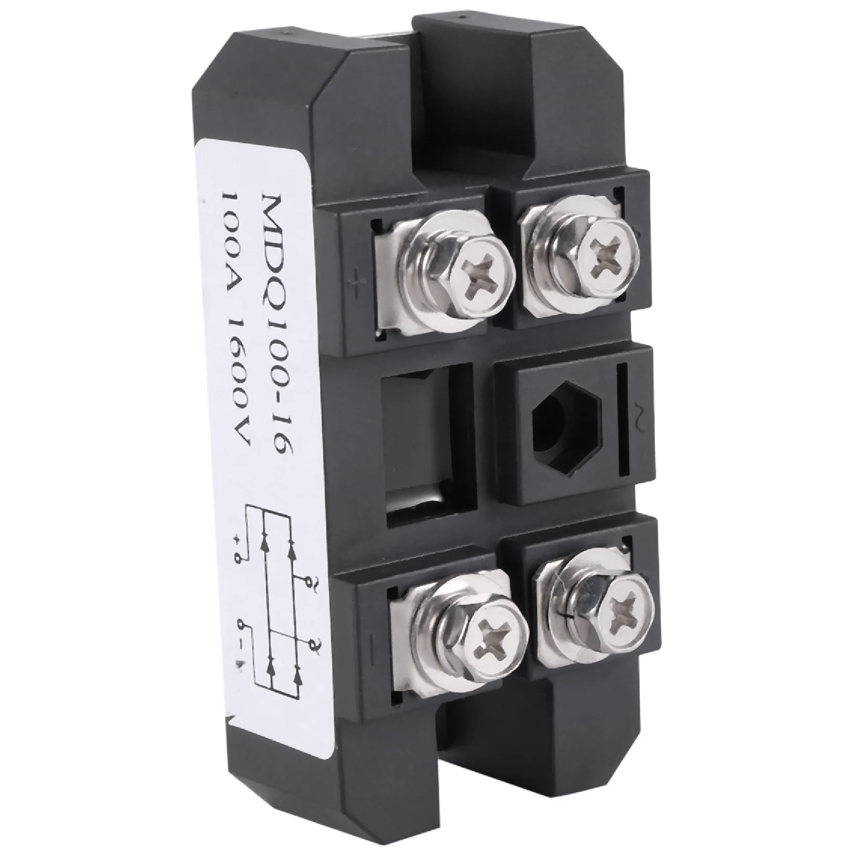 【Last-Chance!】MDQ 100A-1600V Raddrizzatore a ponte a diodi monofase nero 100A Amp ad alta potenza 1600V