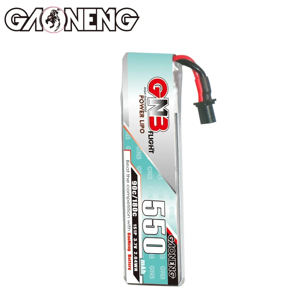 GAONENG GNB 550mAh 1S 90C 180C 3.7V kablowy A30 akumulator LiPo BetaFPV Beta75X Happymodel Mobula6 Mobula7 Snapper