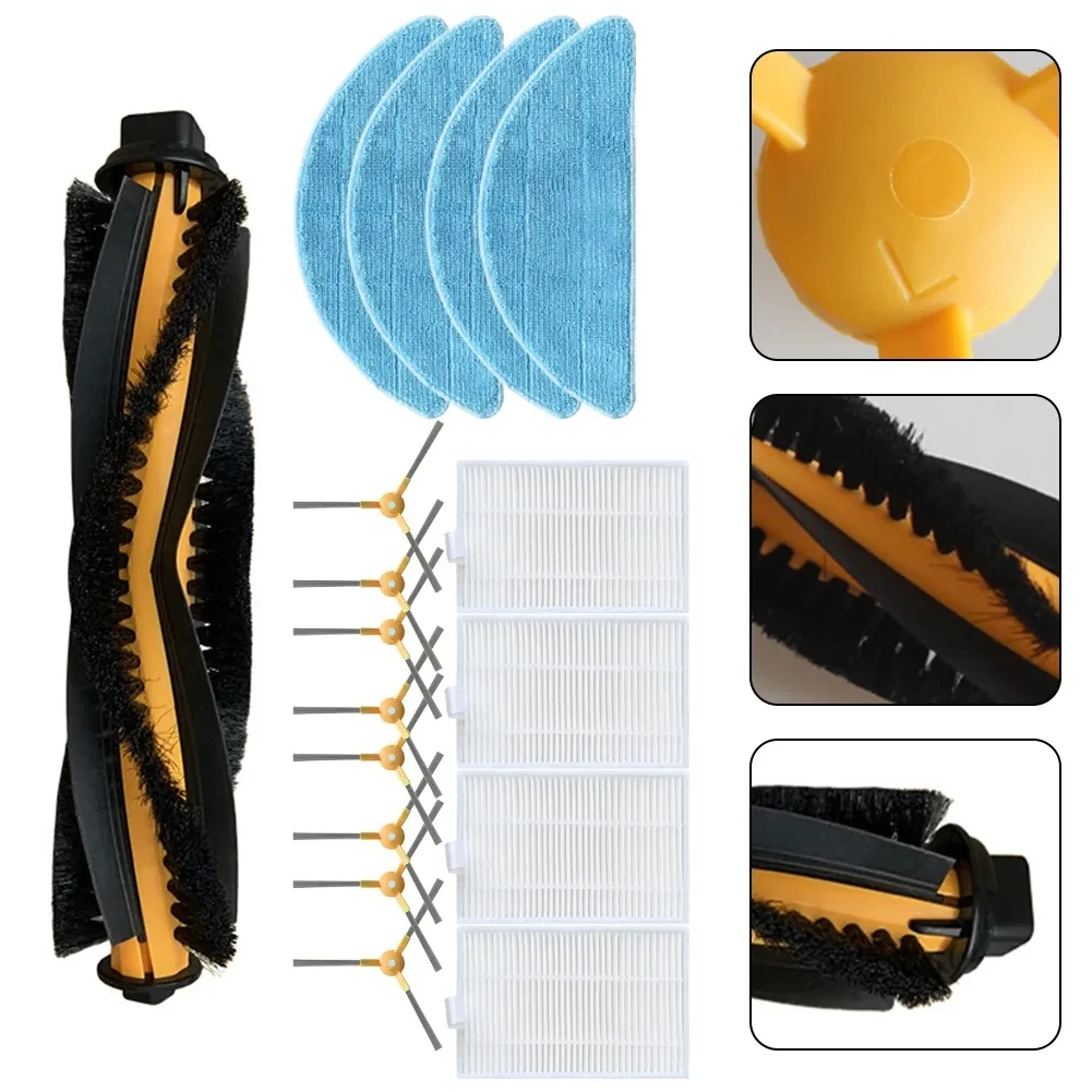 Filter HEPA Kain Pel Sikat Tengah untuk Kabum Smart 700 / 500 Aksesori Cadangan Penyapu Robot Pengganti Pembersih Vakum Robot