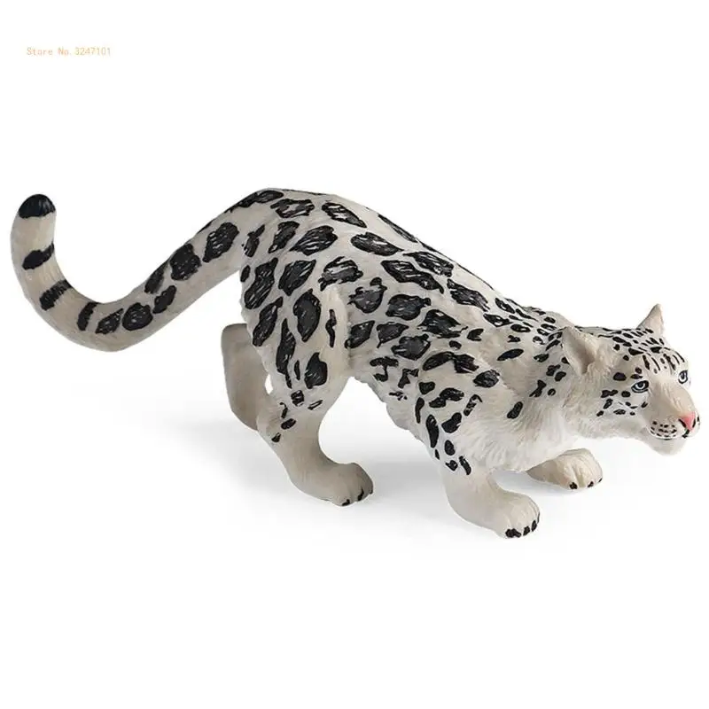 

Statue Ornament Snow Leopard Figurine for Wildlife Enthusiasts & Lovers Dropship