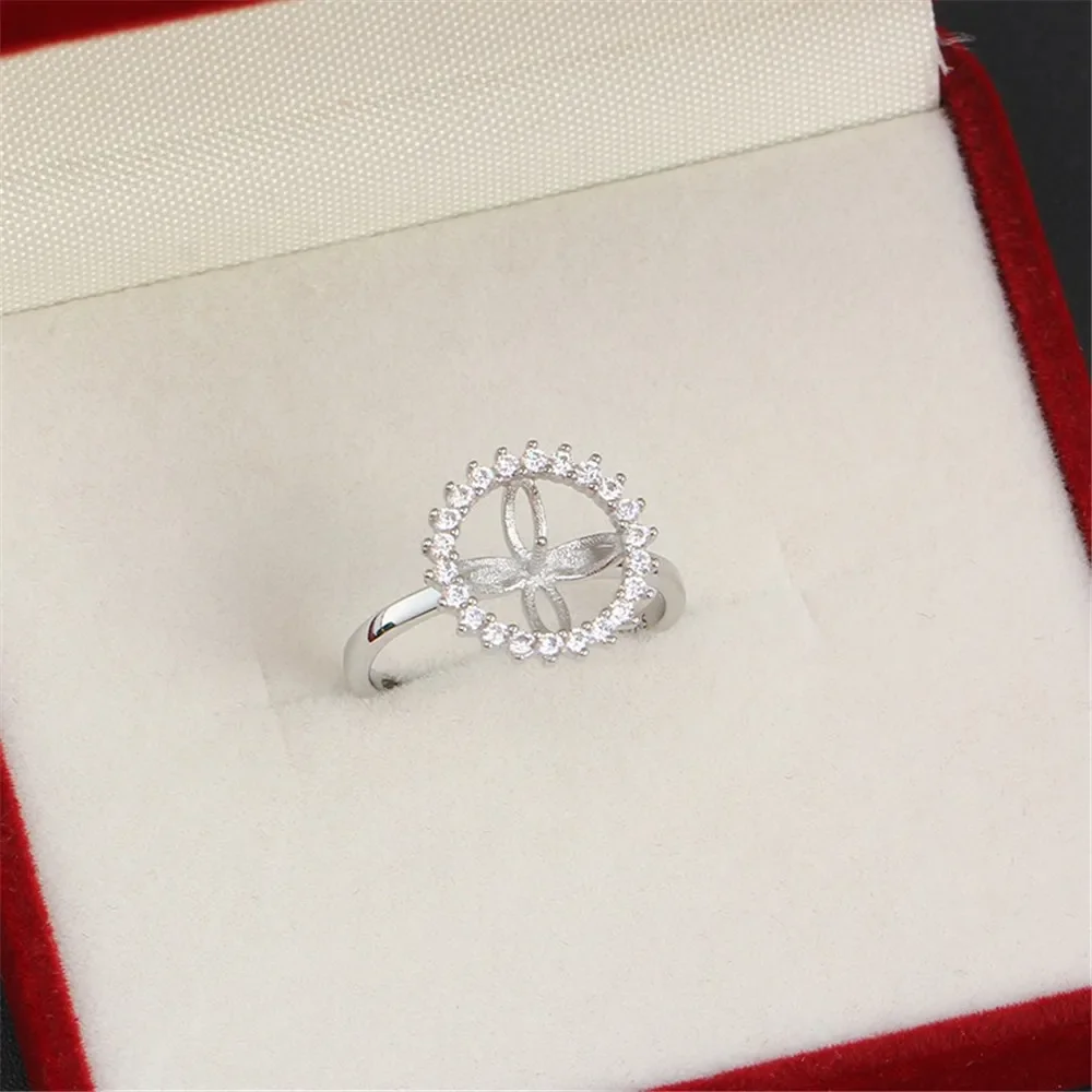 Solid S925 Sterling Silver Pearl Ring Settings Findings & Accessories  for Jewelry Making Bulk Wholesale Craft Supplies No Pearl