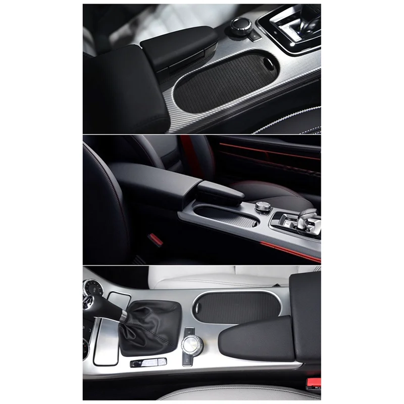 

A21F-Roller Water Cup Holders Car Central Control Armrest Curtain Center Console Cover Slide For Mercedes Benz SLK SLC W172