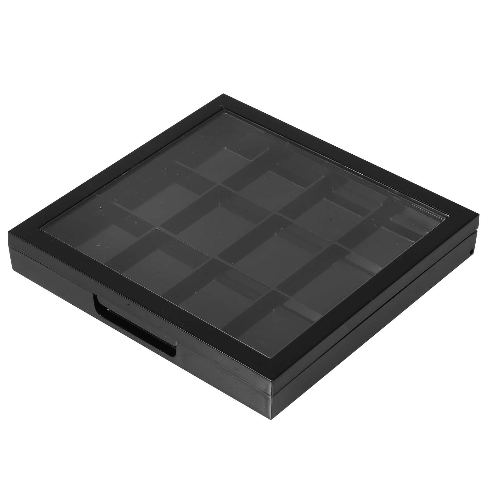 

1pc Empty Eyeshadow Palette Box 12 Grids Black Container for Travel Makeup Storage Fashion Charm DIY Empty Eyeshadow Dish