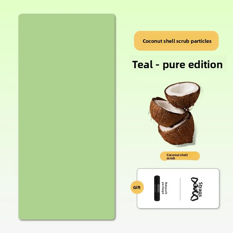 Coconut Shell Matte Non Slip Natural Rubber Yoga Mat Large Studio Gym Soundproofing Shock Absorbing Exercise Mat Yoga Mats