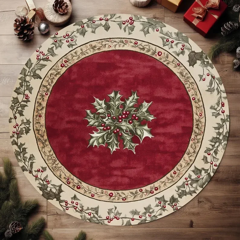 ~o~boho-holiday-plaid-round-rug-with-pinecones-holly-–-rustic-winter-accent-for-festive-home-decor