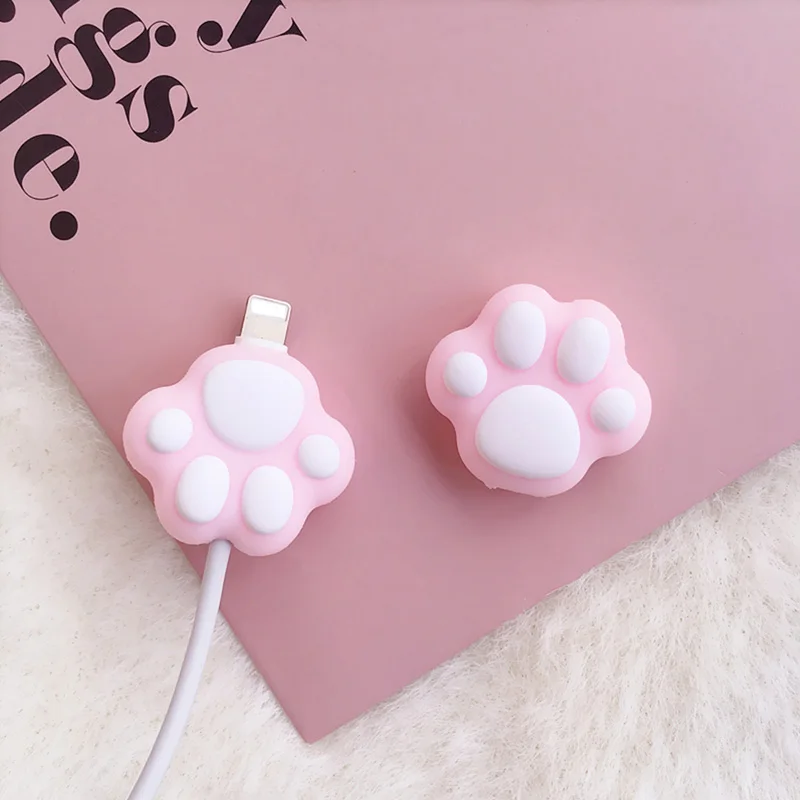 Cute Usb Cable Bite Charger Wire Protector Silicone Cable Saver for Charging