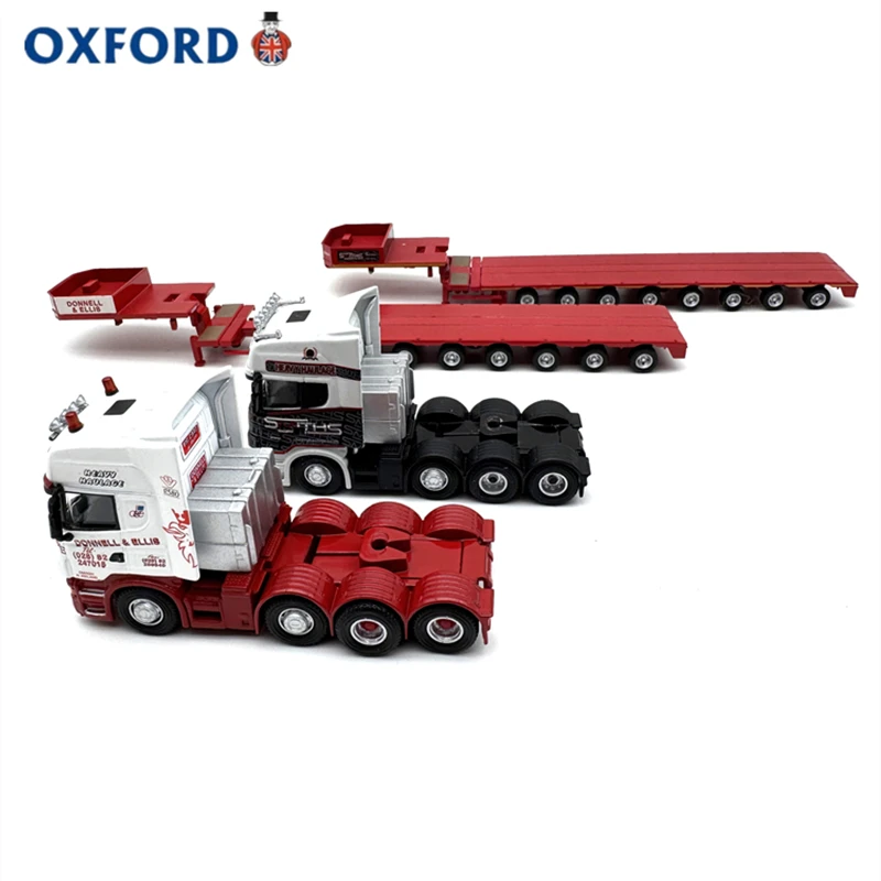 Nuovo In Magazzino Oxford 1:76 Scania Multi-Asse Rimorchio Semi-Rimorchio Camion In Lega Auto Pressofuso Ornamenti Giocattoli Personalizzati Kid Regalo Di Natale