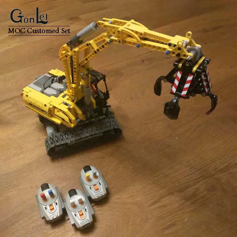 

NEW High-Tech MOC Brick Model 42006 Excavator MOD Version full RC Power Functions Set Building Blocks Bricks DIY Toys Kids gifts