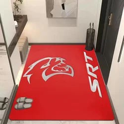 SRT Hellcat Demon Dodge Challenger Car Racing Kitchen Mat Cheaper Anti-slip Modern Living Room Balcony Printed Modern Home Decor