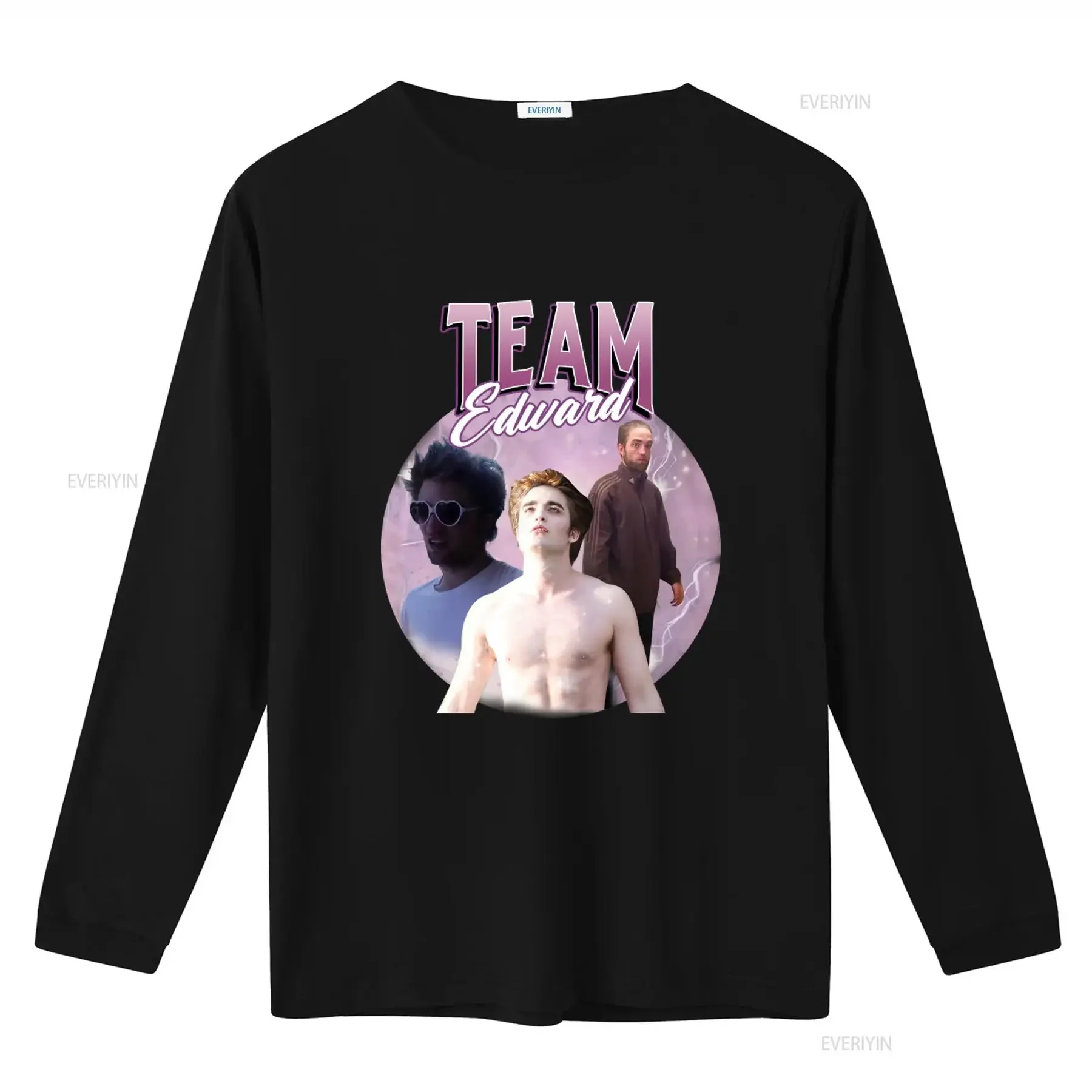Team Edward Twilight Saga Merch T Shirt Cullen Bootleg Design Funny Cringy Meme Print for Fans vintage Washed designer clothes