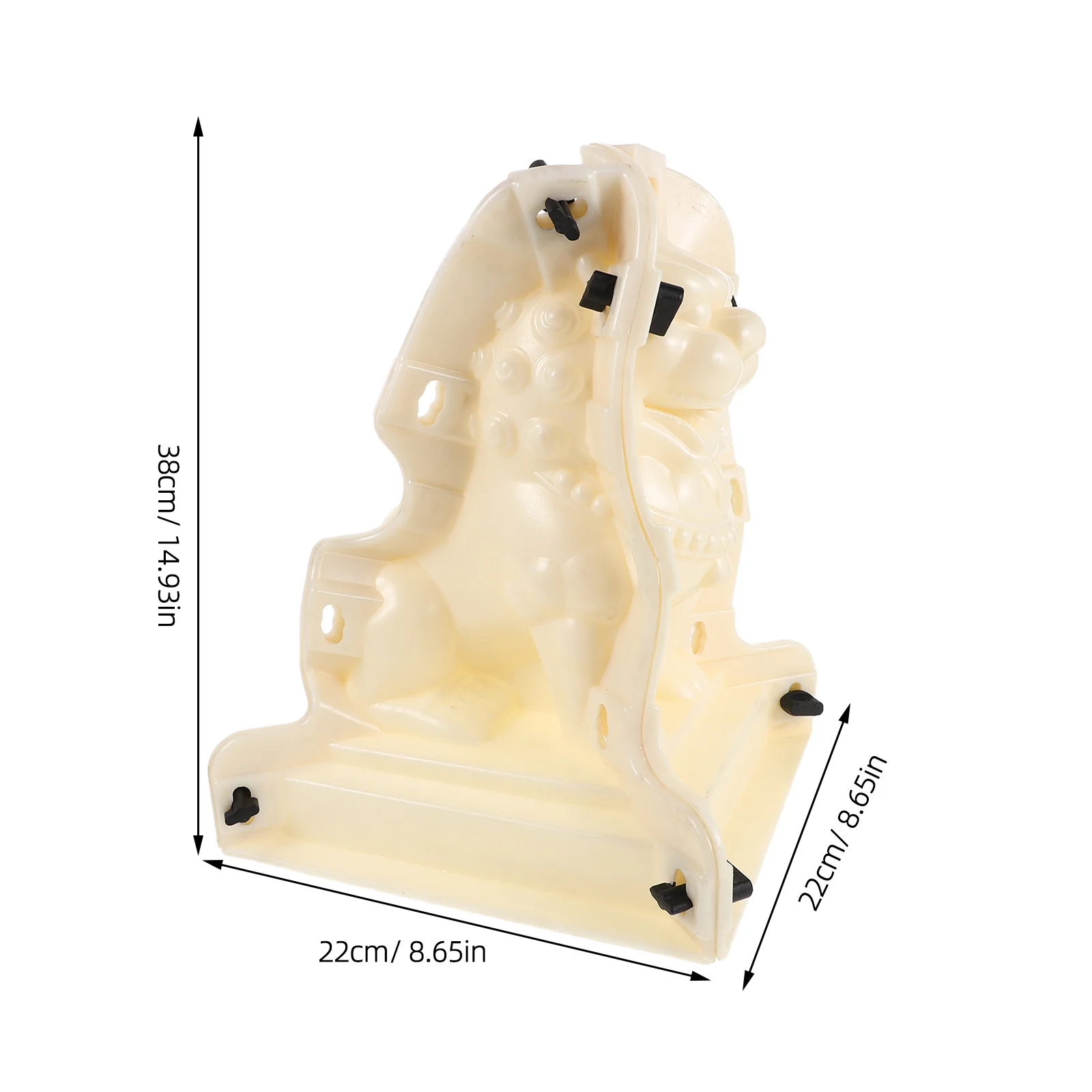 قالب تمثال الأسد تصميم حيوان كلاسيكي لعمود الحديقة مدخل الشرفة الاسمنت الفني الحرفية DIY صب الجص الزخرفي #2