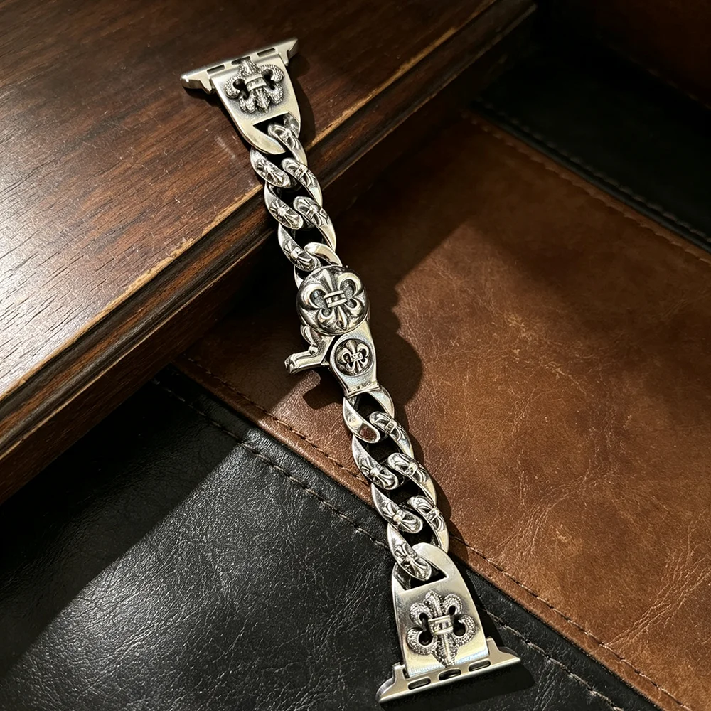  Anchor Patterned Watch with Diamond Cross Flower Design  Dial And Bracelet Lightweight Elegant Style