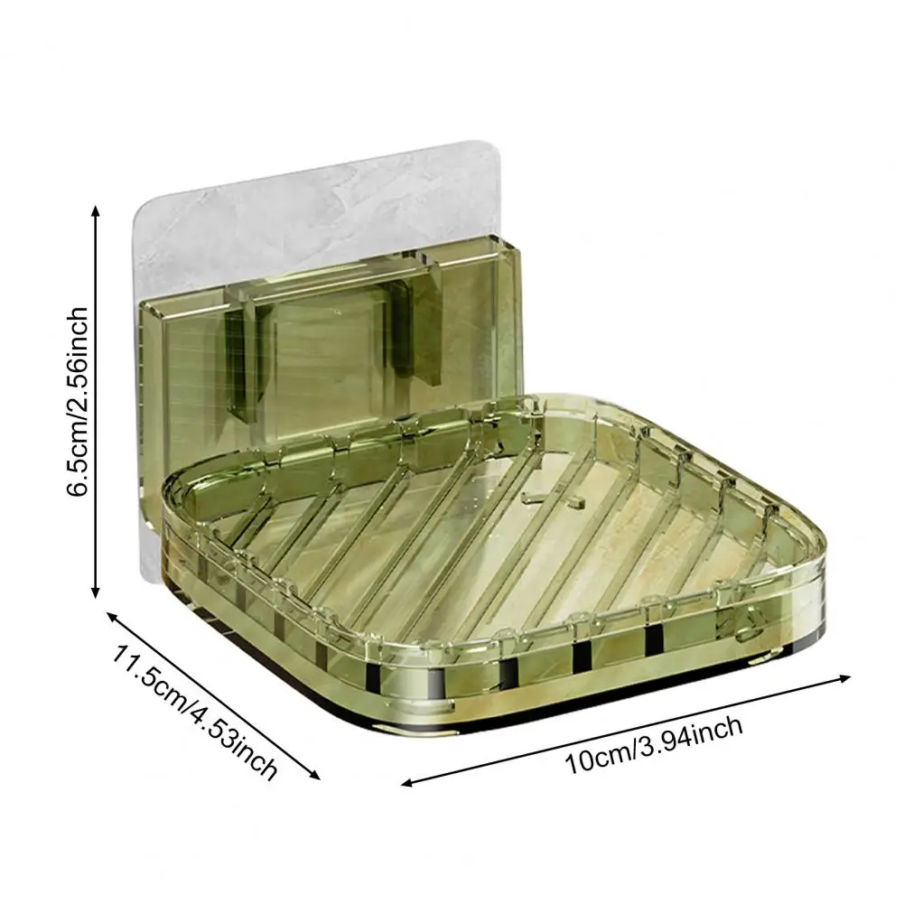 

10*11,5 см настенная мыльница со съемным дренажным поддоном, прочная несущая самоклеящаяся, простая в установке подставка для мыльницы
