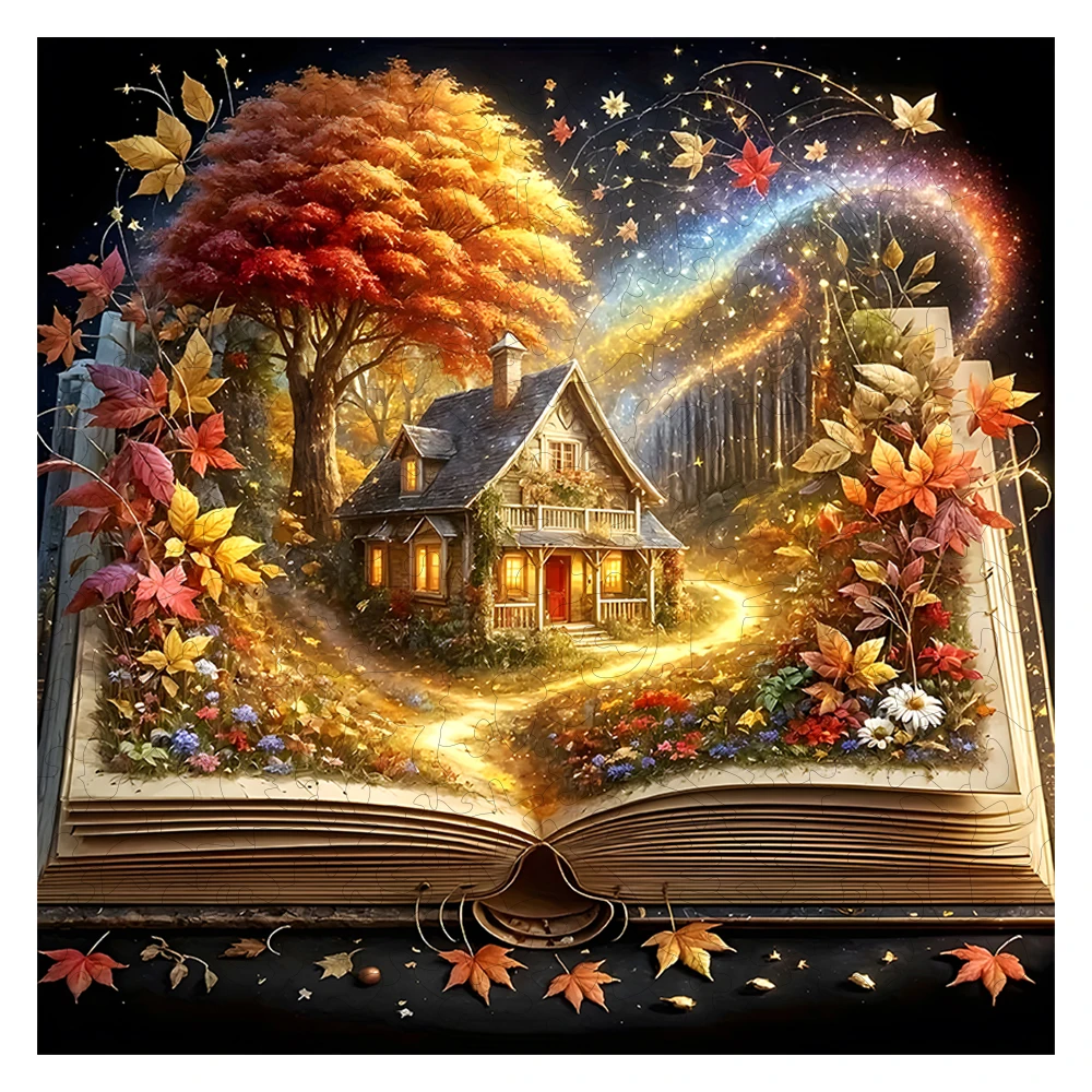 Exquisite Gift Wooden Puzzle - 5A Difficulty Challenging Jigsaw for Adults, Vibrant UV Print, Premium Thick & Sturdy Pieces