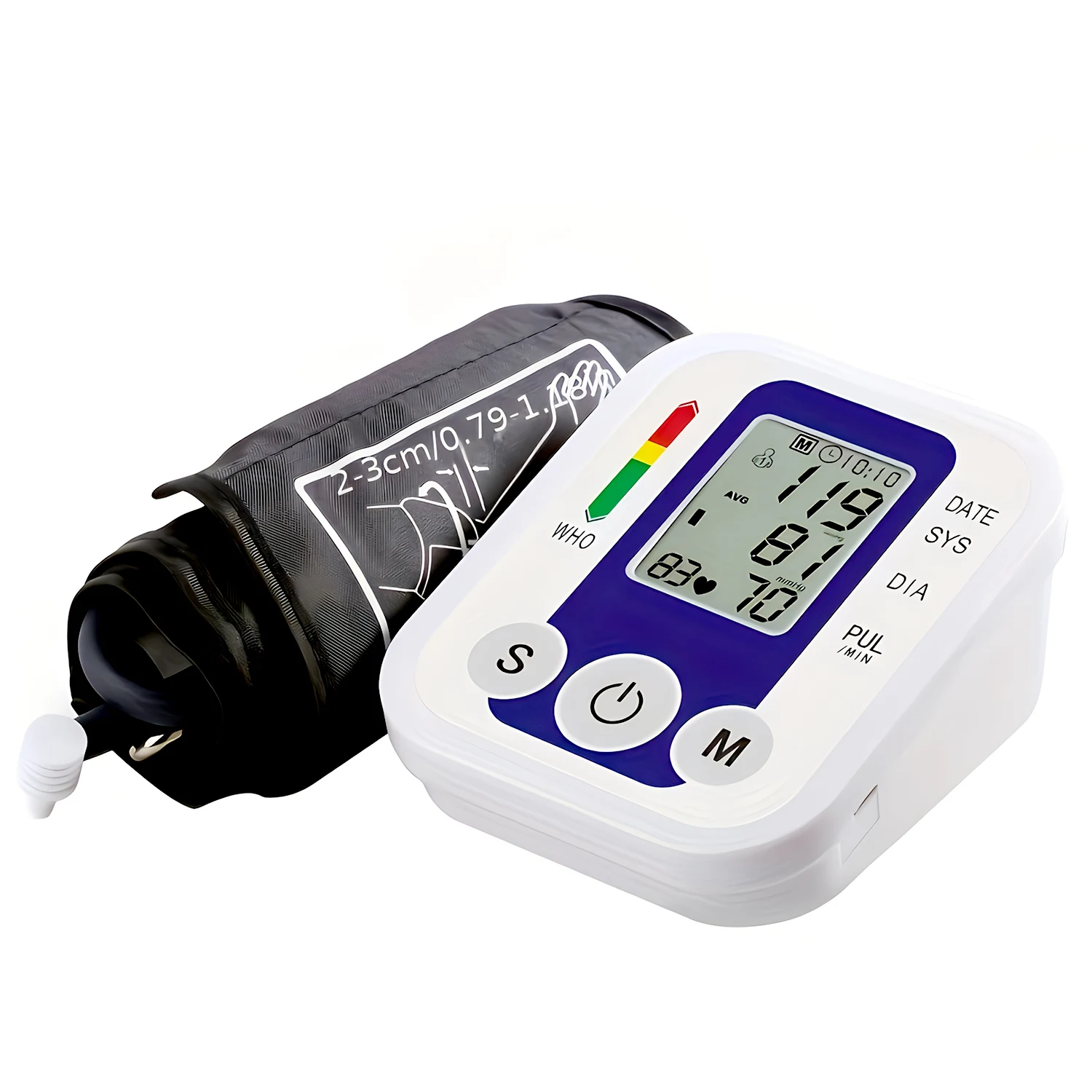 Kit de Prueba de Presión Arterial para Brazo, Sensor de Presión Arterial, Monitor de Presión Arterial Automático, Tonómetro, Tensiómetro, Medidor de Frecuencia Cardíaca, Pulsímetro u Oxímetro