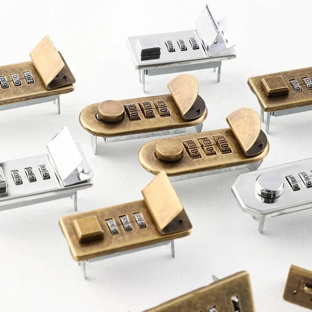 مقاوم للماء المفكرة قفل بكلمة مرور الأجهزة المتينة قابلة لإعادة الاستخدام قفل حقيبة سبيكة اقتصادية لتقوم بها بنفسك قفل آلية آلية #6