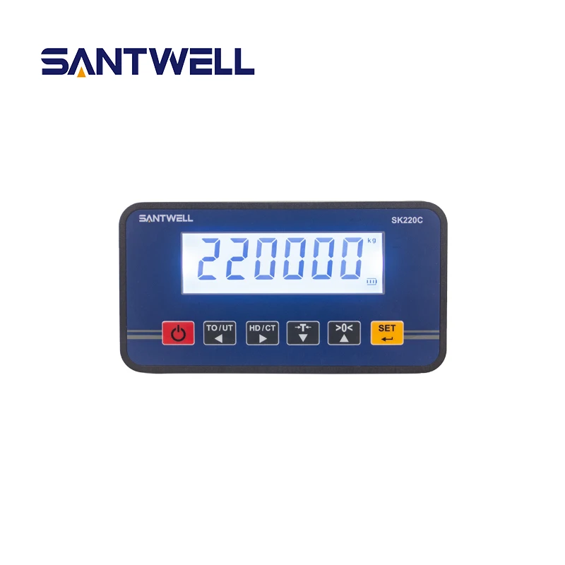 SK220 6 Digits LCD Platform Scale Weighing Indicator RS232 for Platform Scale Easy Operation OEM