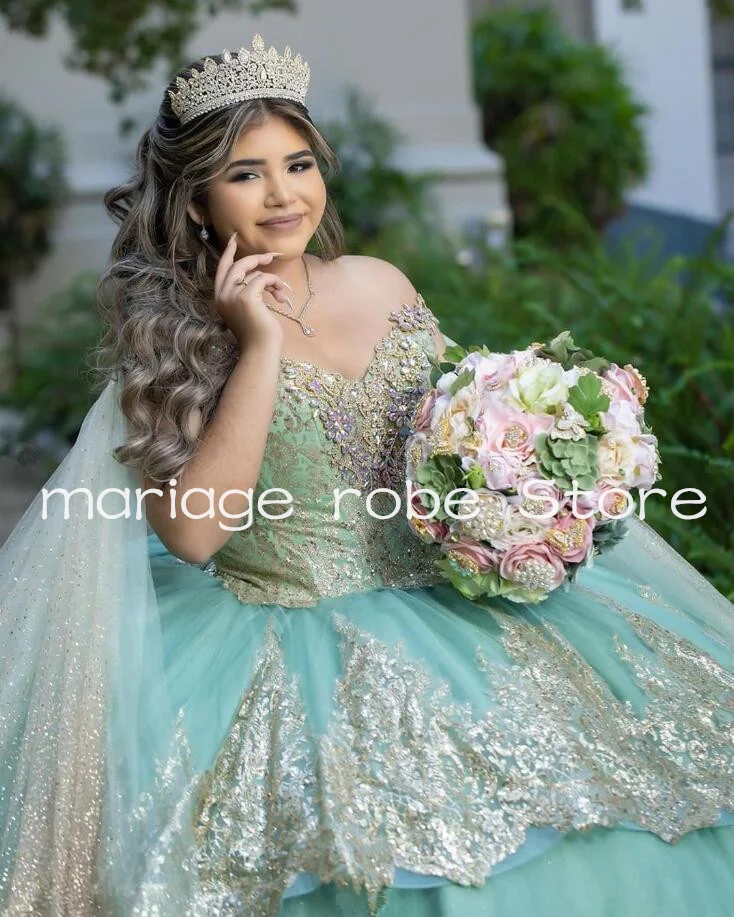 سيج لهجة الوردي مشد فساتين Quinceanera ، الرأس كم دقيق ، الفراشات سباركلي مطرزة فستان زهري ، 15