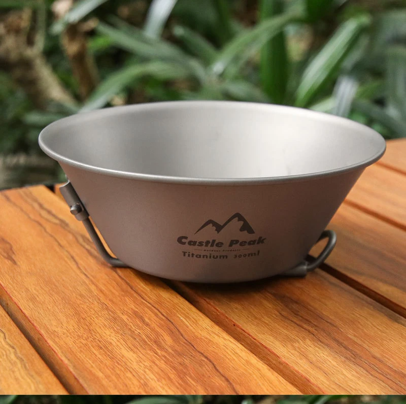 Outdoor Titanium Sheila Bowl Summer Camping Household Ultra Lightweight Tableware Folding Equipment Hiking Accsesories New