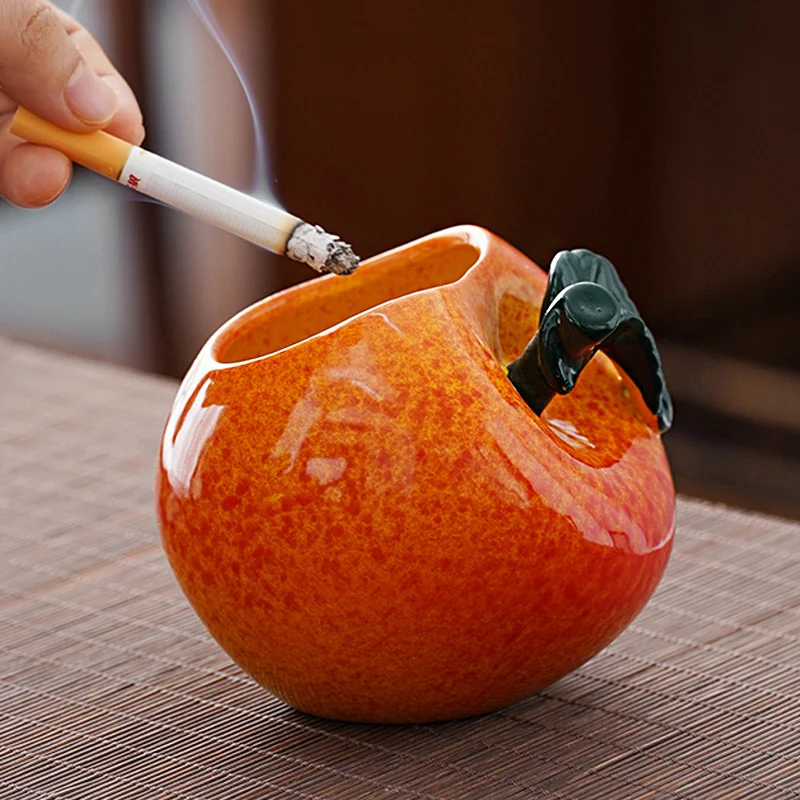 WHYOU Creative Apple shape Ashtrays Car Cigarettes Ash Trays Ashtray Car Office Home Decoration Business Boyfriend Gift