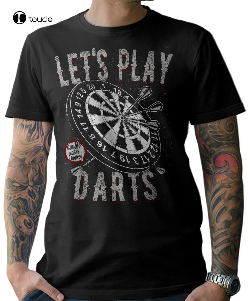 T-Shirt Funshirt Let'S Play Darts Dartpfeile World Dart Jersey 180 Men'S Tee Shirt Custom aldult Teen unisex fashion funny new