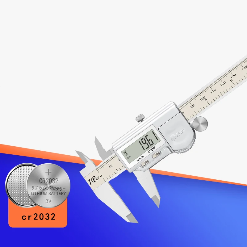 0-150 Mm Ip67 Waterdichte Digitale Nonius Schuifmaat Liniaal Nonius Remklauw Micrometer Digitale Remklauwen 0.01Mm Waterdicht En Anti Co