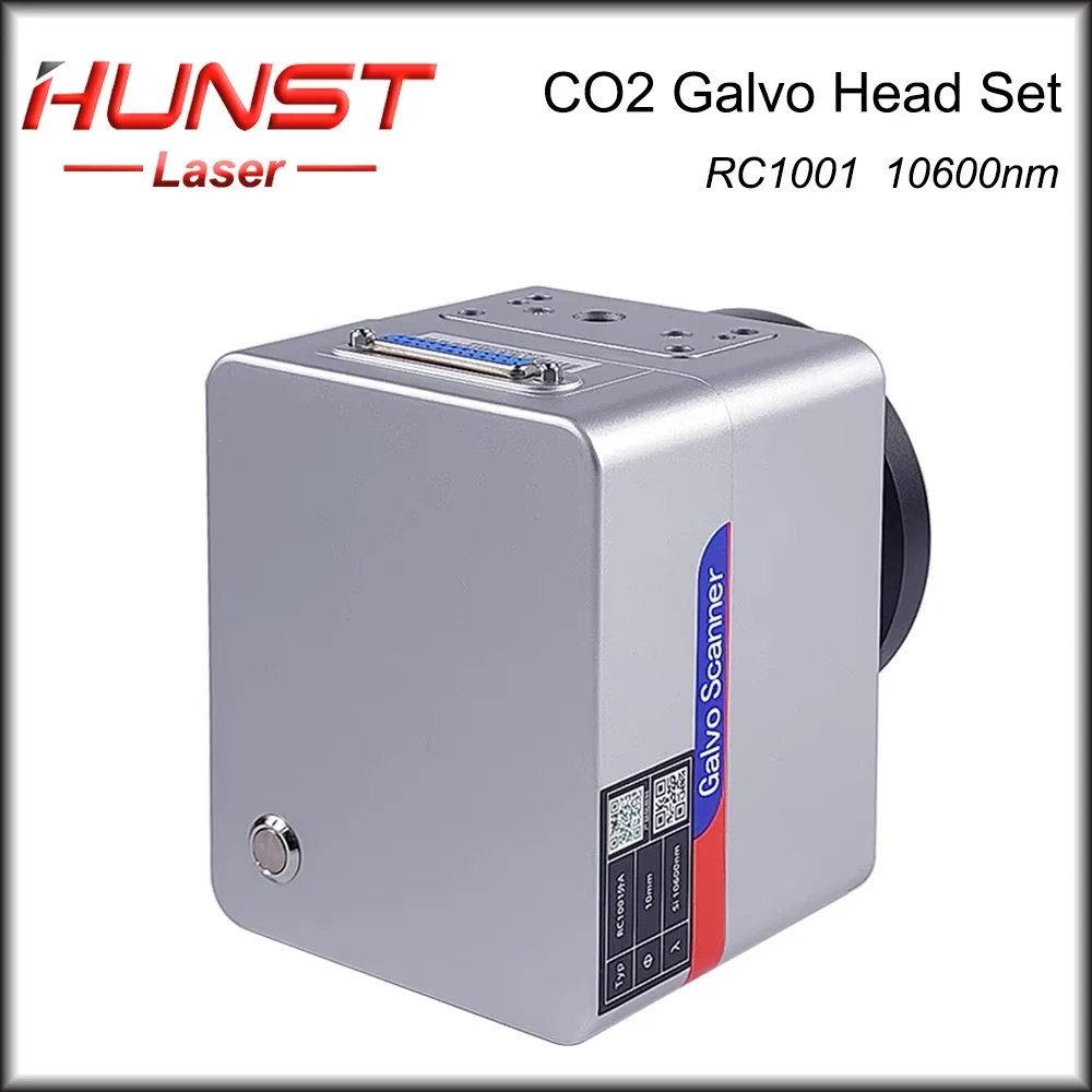 

HUNST SINO-GALVO RC1001 CO2 Laser Scan Galvo Head Set 10600nm Aperture 10mm Galvanometer Scanner with Power Supply